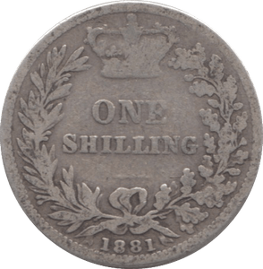 1881 SHILLING ( FAIR ) - Shilling - Cambridgeshire Coins