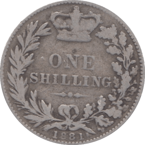 1881 SHILLING ( FINE ) - Shilling - Cambridgeshire Coins