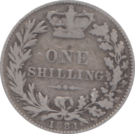 1881 SHILLING ( FINE ) - Shilling - Cambridgeshire Coins