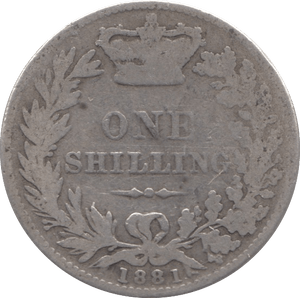 1881 SHILLING ( FINE ) - Shilling - Cambridgeshire Coins