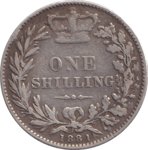 1881 SHILLING ( FINE ) - Shilling - Cambridgeshire Coins