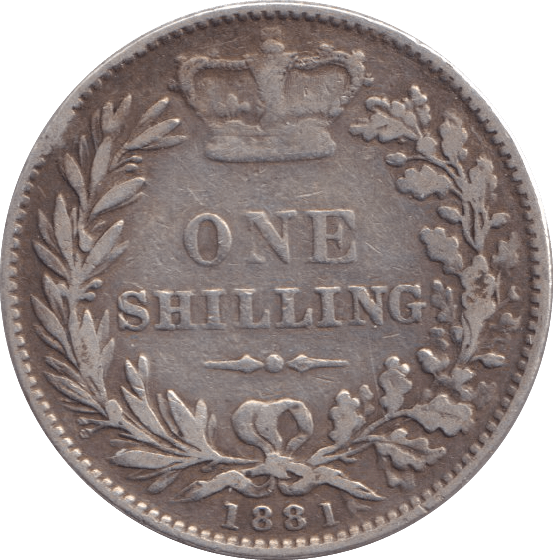 1881 SHILLING ( FINE ) - Shilling - Cambridgeshire Coins