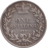 1881 SHILLING ( FINE ) - Shilling - Cambridgeshire Coins