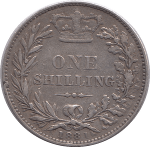 1881 SHILLING ( GVF ) - Shilling - Cambridgeshire Coins