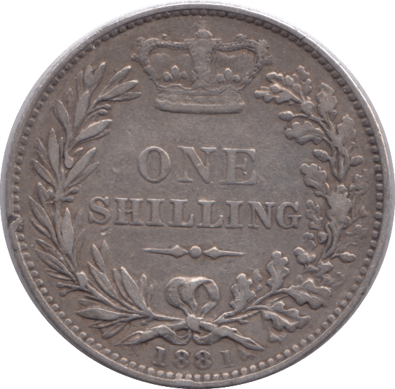 1881 SHILLING ( GVF ) - Shilling - Cambridgeshire Coins