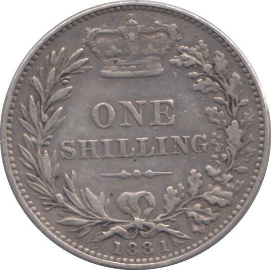 1881 SHILLING ( GVF ) - Shilling - Cambridgeshire Coins