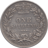 1881 SHILLING ( GVF ) - Shilling - Cambridgeshire Coins