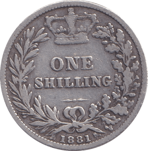 1881 SHILLING ( NF ) - Shilling - Cambridgeshire Coins