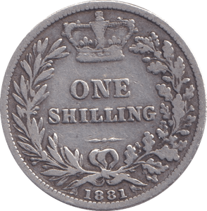1881 SHILLING ( NF ) - Shilling - Cambridgeshire Coins