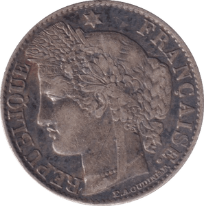 1881 SILVER 50 CENT FRANCE - SILVER WORLD COINS - Cambridgeshire Coins