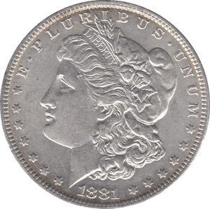 1881 SILVER MORGAN DOLLAR USA NEW ORLEANS MINT 4A - SILVER WORLD COINS - Cambridgeshire Coins