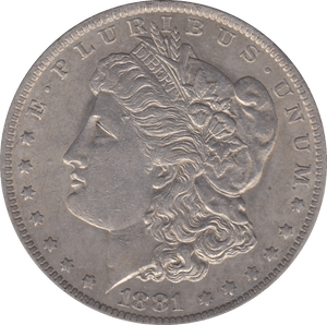 1881 SILVER MORGAN DOLLAR USA NEW ORLEANS MINT 4 - SILVER WORLD COINS - Cambridgeshire Coins