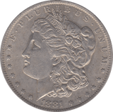 1881 SILVER MORGAN DOLLAR USA NEW ORLEANS MINT 4 - SILVER WORLD COINS - Cambridgeshire Coins