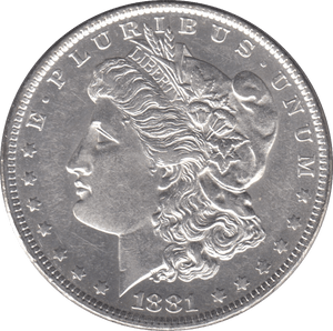 1881 SILVER MORGAN DOLLAR USA NEW ORLEANS MINT - SILVER WORLD COINS - Cambridgeshire Coins