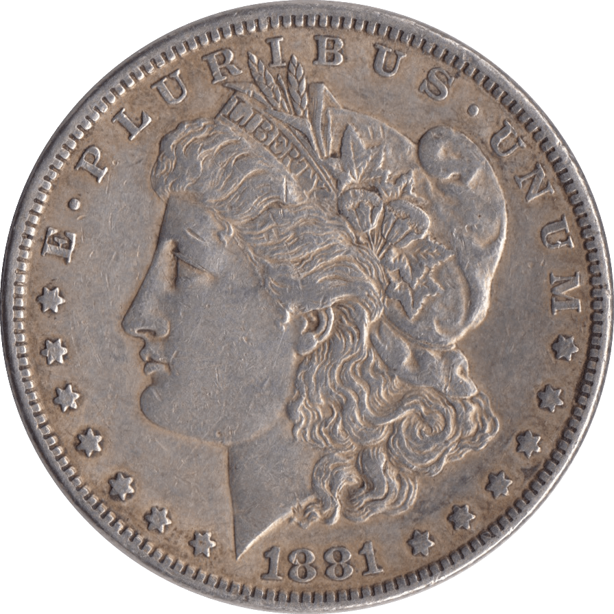 1881 SILVER MORGAN DOLLAR USA - SILVER WORLD COINS - Cambridgeshire Coins
