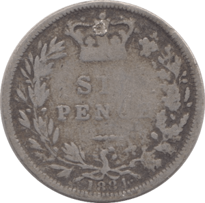1881 SIXPENCE ( FAIR ) A - Sixpence - Cambridgeshire Coins