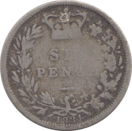 1881 SIXPENCE ( FAIR ) A - Sixpence - Cambridgeshire Coins