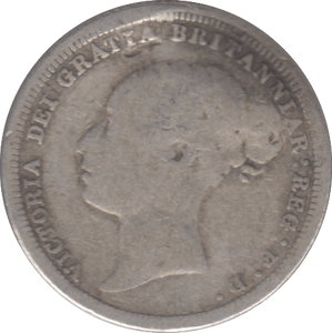 1881 SIXPENCE ( NF ) - Sixpence - Cambridgeshire Coins