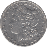 1881 USA SILVER MORGAN DOLLAR PHILADELPHIA MINT - SILVER WORLD COINS - Cambridgeshire Coins