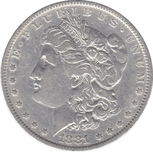 1881 USA SILVER MORGAN DOLLAR - WORLD COINS - Cambridgeshire Coins