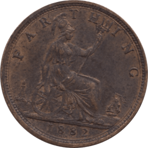 1882 FARTHING 2 H ( EF ) 72 - Farthing - Cambridgeshire Coins
