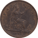1882 FARTHING 2 H ( EF ) 72 - Farthing - Cambridgeshire Coins