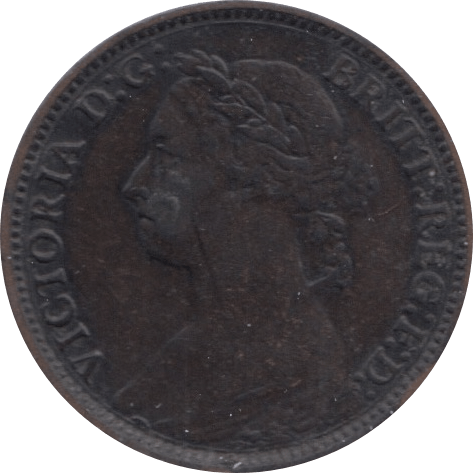 1882 FARTHING ( AUNC ) 1 H - Farthing - Cambridgeshire Coins