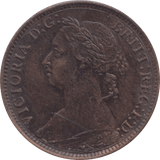 1882 FARTHING ( EF ) - Farthing - Cambridgeshire Coins
