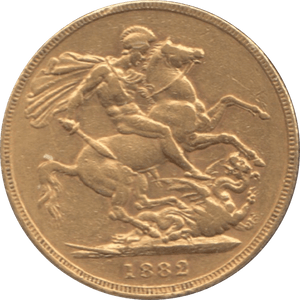 1882 GOLD SOVEREIGN ( GVF ) MELBOURNE MINT - Sovereign - Cambridgeshire Coins