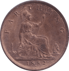 1882 H FARTHING ( BU ) - Farthing - Cambridgeshire Coins