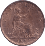 1882 H FARTHING ( BU ) - Farthing - Cambridgeshire Coins