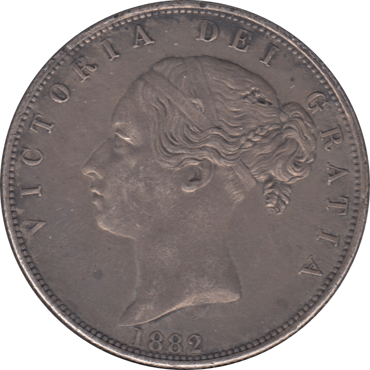 1882 HALFCROWN ( EF ) 1 - Halfcrown - Cambridgeshire Coins