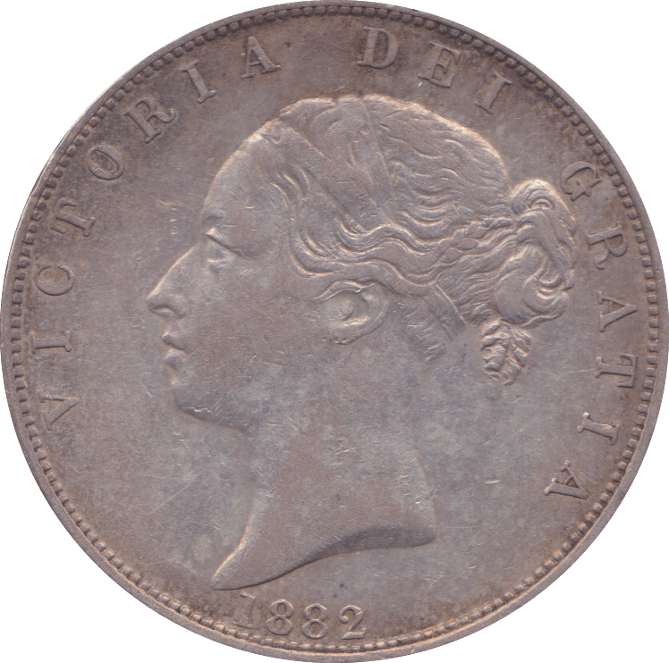1882 HALFCROWN ( EF ) - Halfcrown - Cambridgeshire Coins