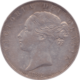 1882 HALFCROWN ( EF ) - Halfcrown - Cambridgeshire Coins