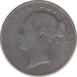 1882 HALFCROWN ( FINE ) - HALFCROWN - Cambridgeshire Coins