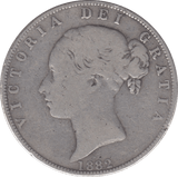 1882 HALFCROWN ( FINE ) - HALFCROWN - Cambridgeshire Coins