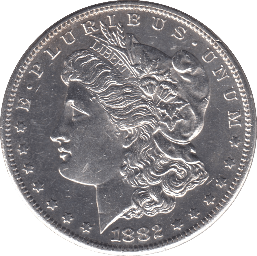 1882 MORGAN DOLLAR USA SAN FRANCISCO MINT - SILVER WORLD COINS - Cambridgeshire Coins