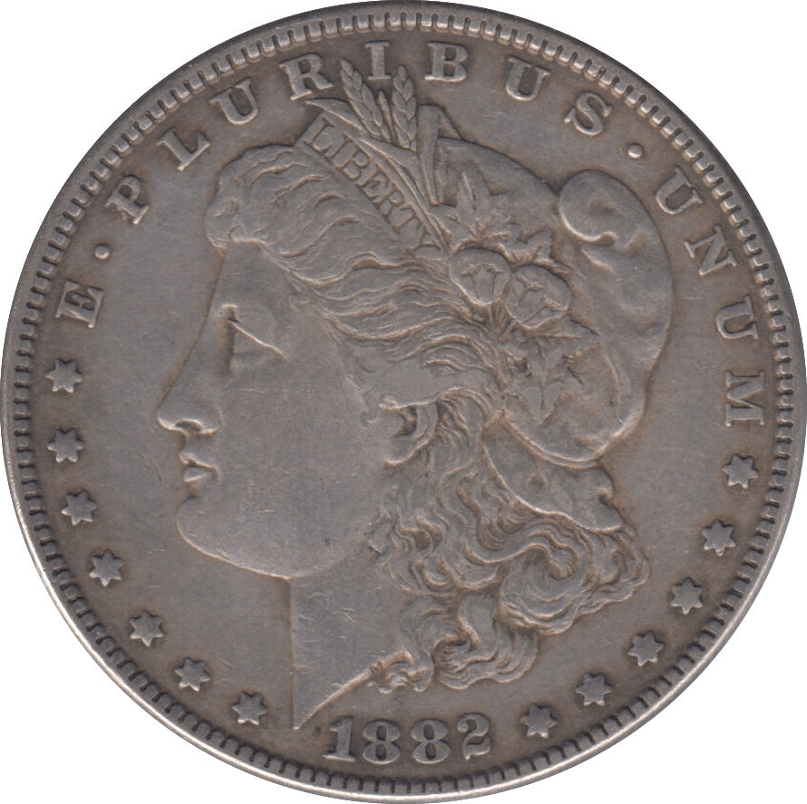 1882 MORGAN DOLLAR USA - SILVER WORLD COINS - Cambridgeshire Coins