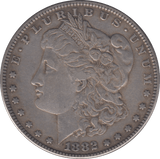1882 MORGAN DOLLAR USA - SILVER WORLD COINS - Cambridgeshire Coins