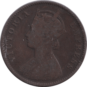 1882 ONE QUARTER ANNA INDIA - WORLD COINS - Cambridgeshire Coins