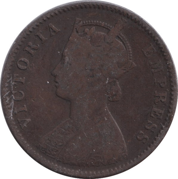 1882 ONE QUARTER ANNA INDIA - WORLD COINS - Cambridgeshire Coins