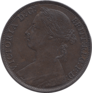 1882 PENNY H ( EF ) - Penny - Cambridgeshire Coins