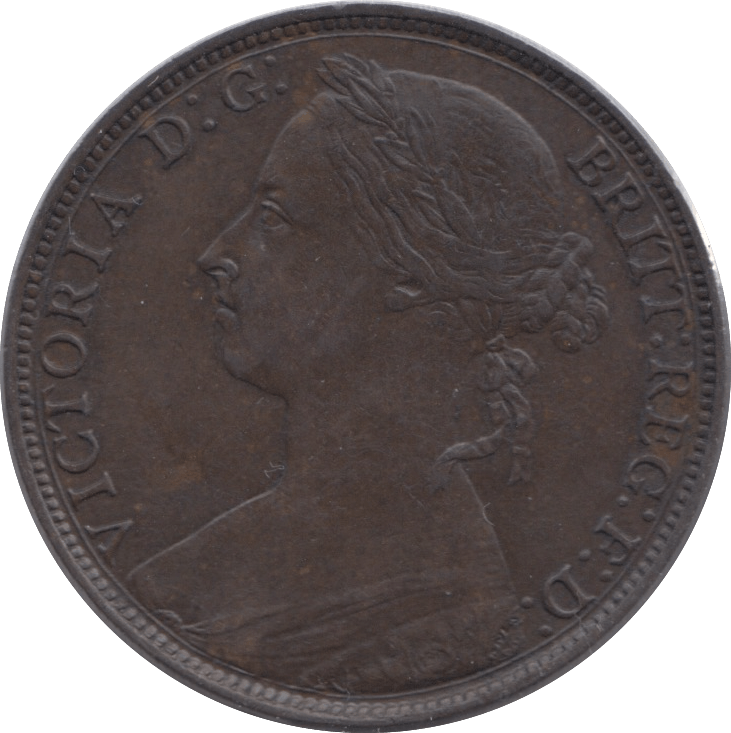 1882 PENNY H ( EF ) - Penny - Cambridgeshire Coins
