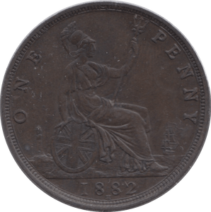 1882 PENNY H ( EF ) - Penny - Cambridgeshire Coins