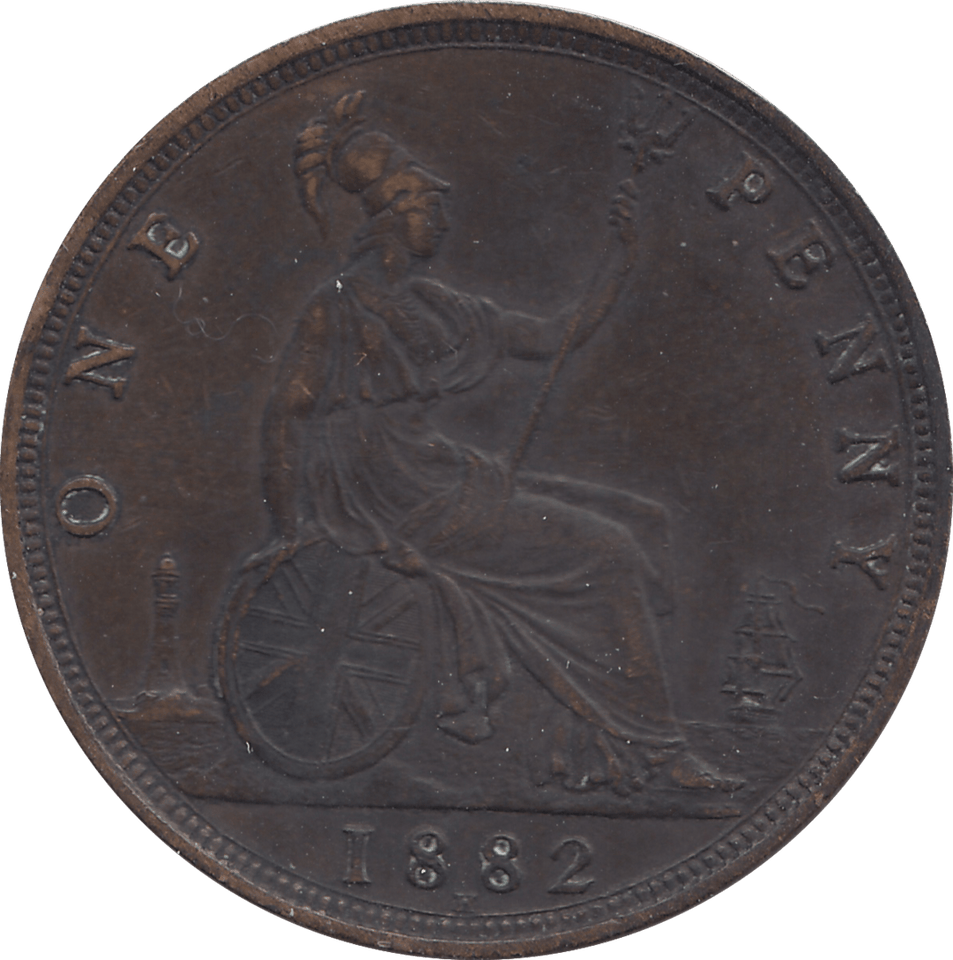 1882 PENNY ( VF ) H - Penny - Cambridgeshire Coins