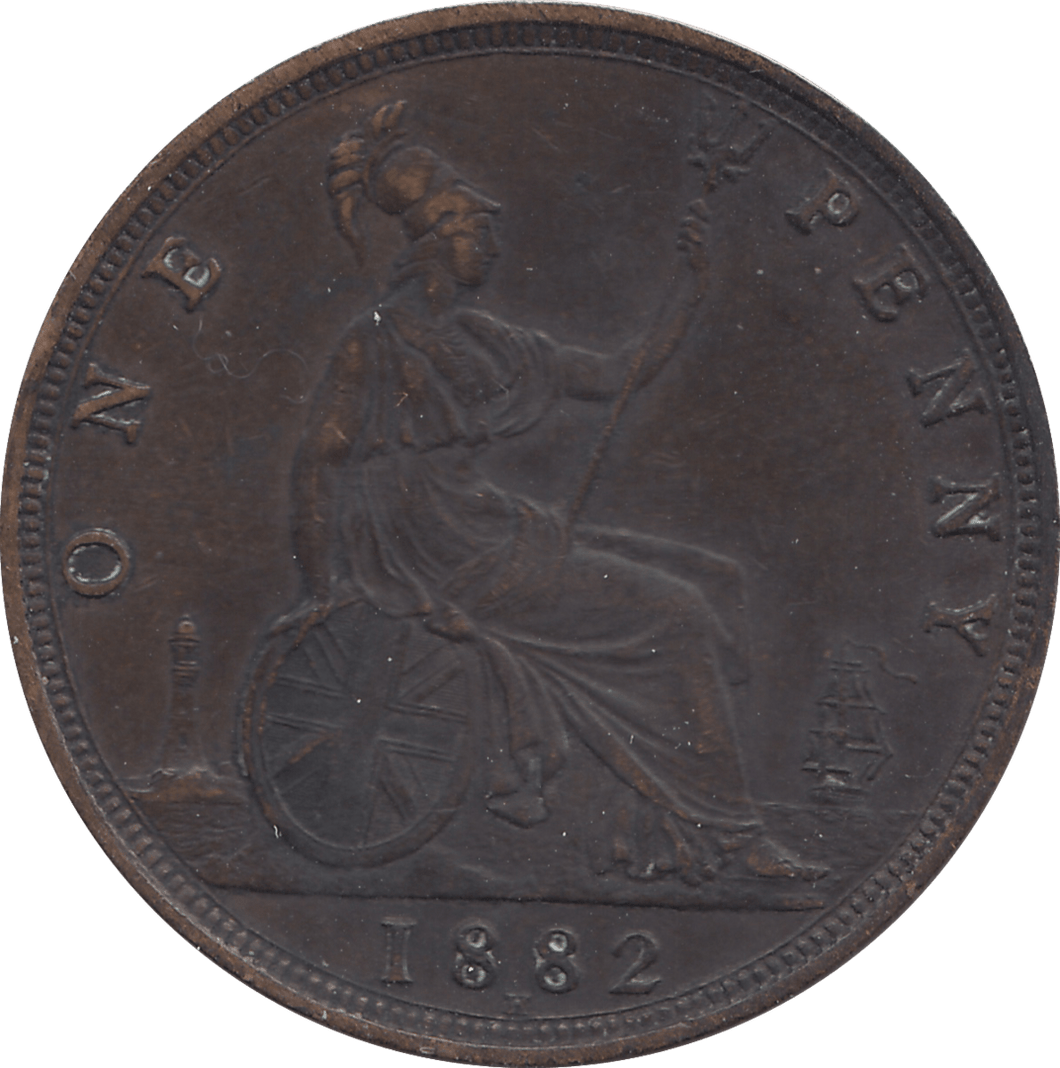 1882 PENNY ( VF ) H - Penny - Cambridgeshire Coins