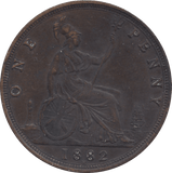 1882 PENNY ( VF ) H - Penny - Cambridgeshire Coins