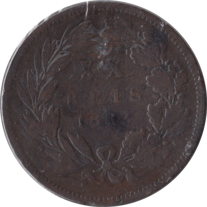 1882 PORTUGAL 20 REIS - WORLD COINS - Cambridgeshire Coins