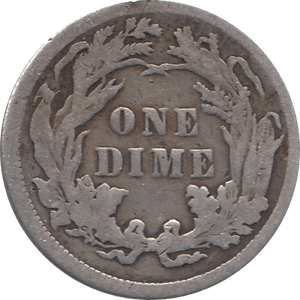 1882 SILVER DIME USA REF H98 - SILVER WORLD COINS - Cambridgeshire Coins