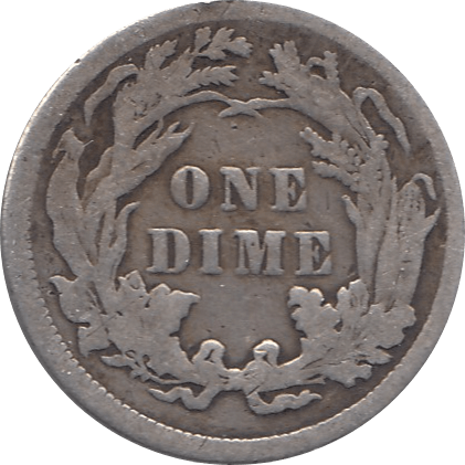 1882 SILVER DIME USA REF H98 - SILVER WORLD COINS - Cambridgeshire Coins